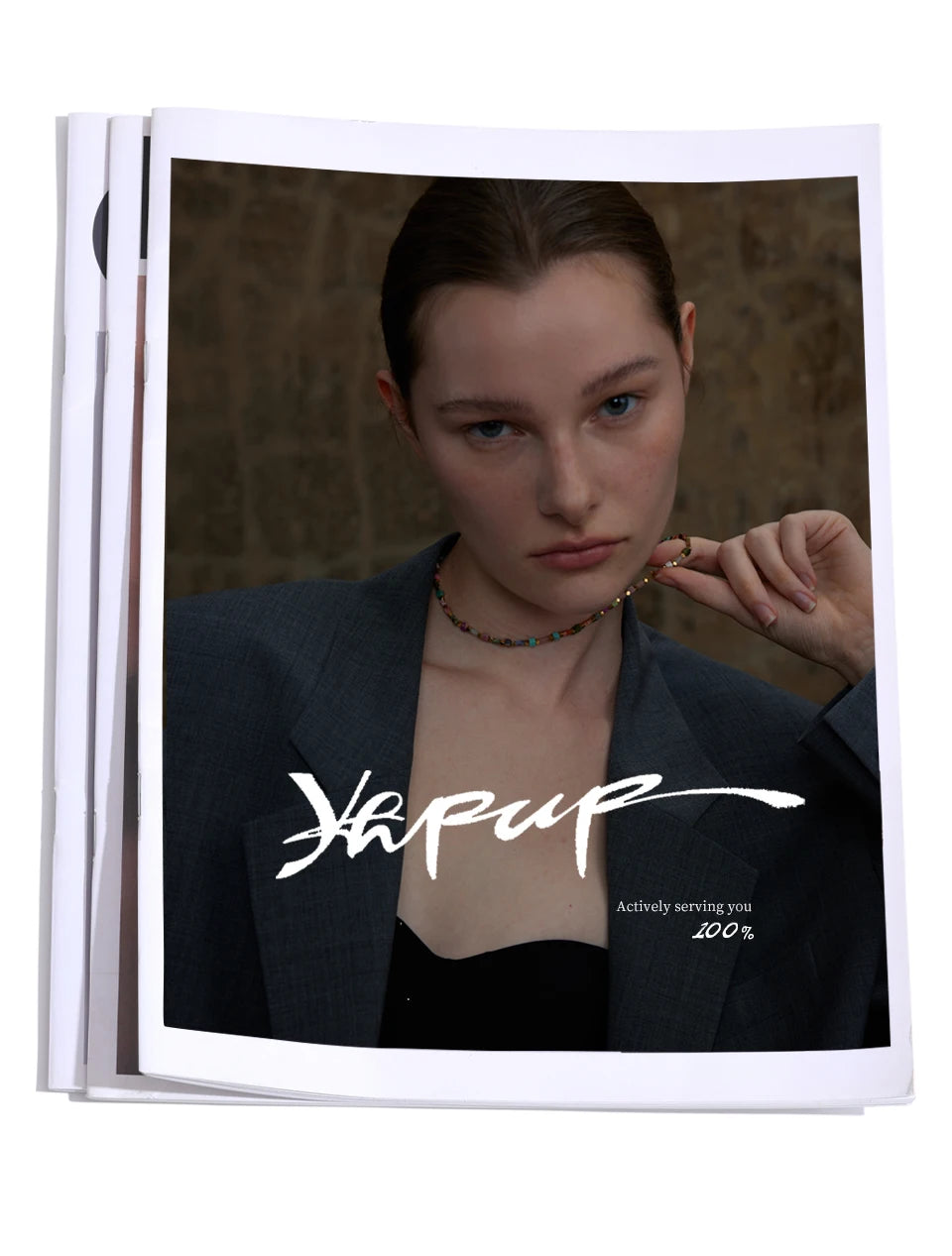 Yhpup Fashion Colorful Natural Stone Beads Chain Y2K Collar Necklace Tarnish Resistant High Quality Handmade Charm Jewelry Gift