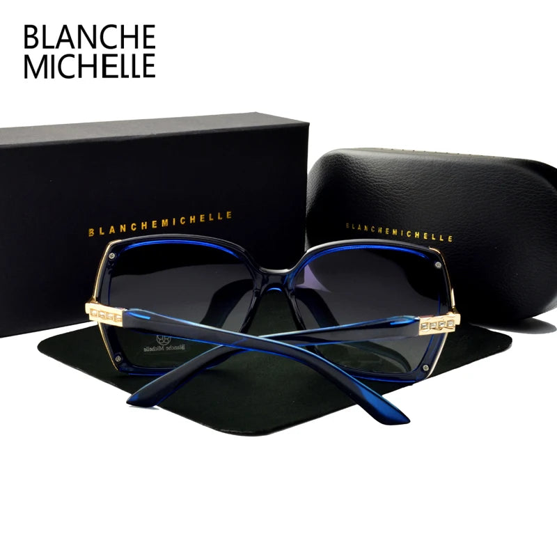 High Quality Polarized Sunglasses Women Brand Designer UV400 Vintage Sun Glasses Driving Gradient Sunglass Woman 2021 With Box