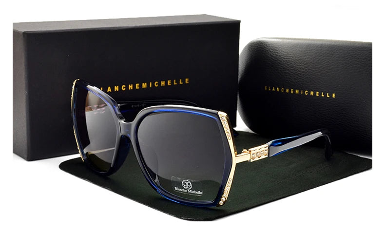 High Quality Polarized Sunglasses Women Brand Designer UV400 Vintage Sun Glasses Driving Gradient Sunglass Woman 2021 With Box