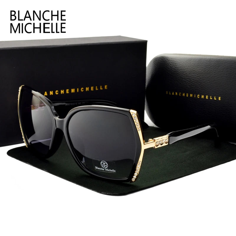 High Quality Polarized Sunglasses Women Brand Designer UV400 Vintage Sun Glasses Driving Gradient Sunglass Woman 2021 With Box