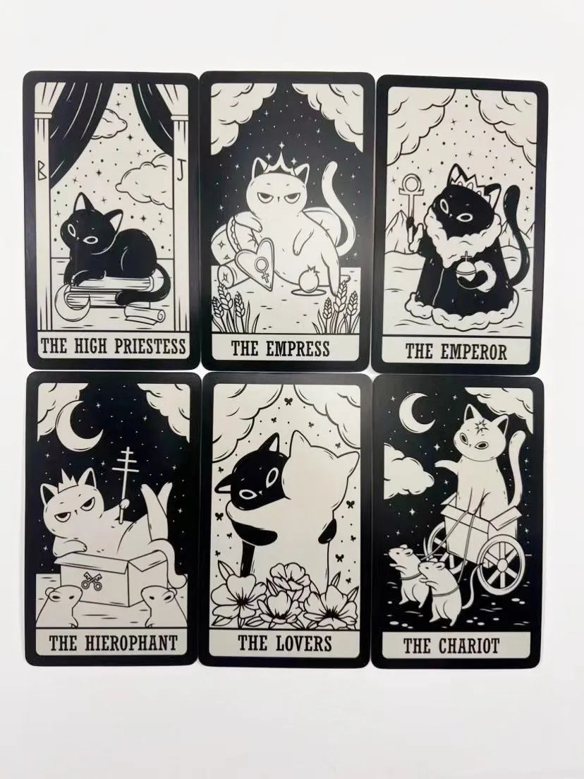 kittened tarot cards A 78 Deck Oracle English Visions Divination Edition Borad Playing Games