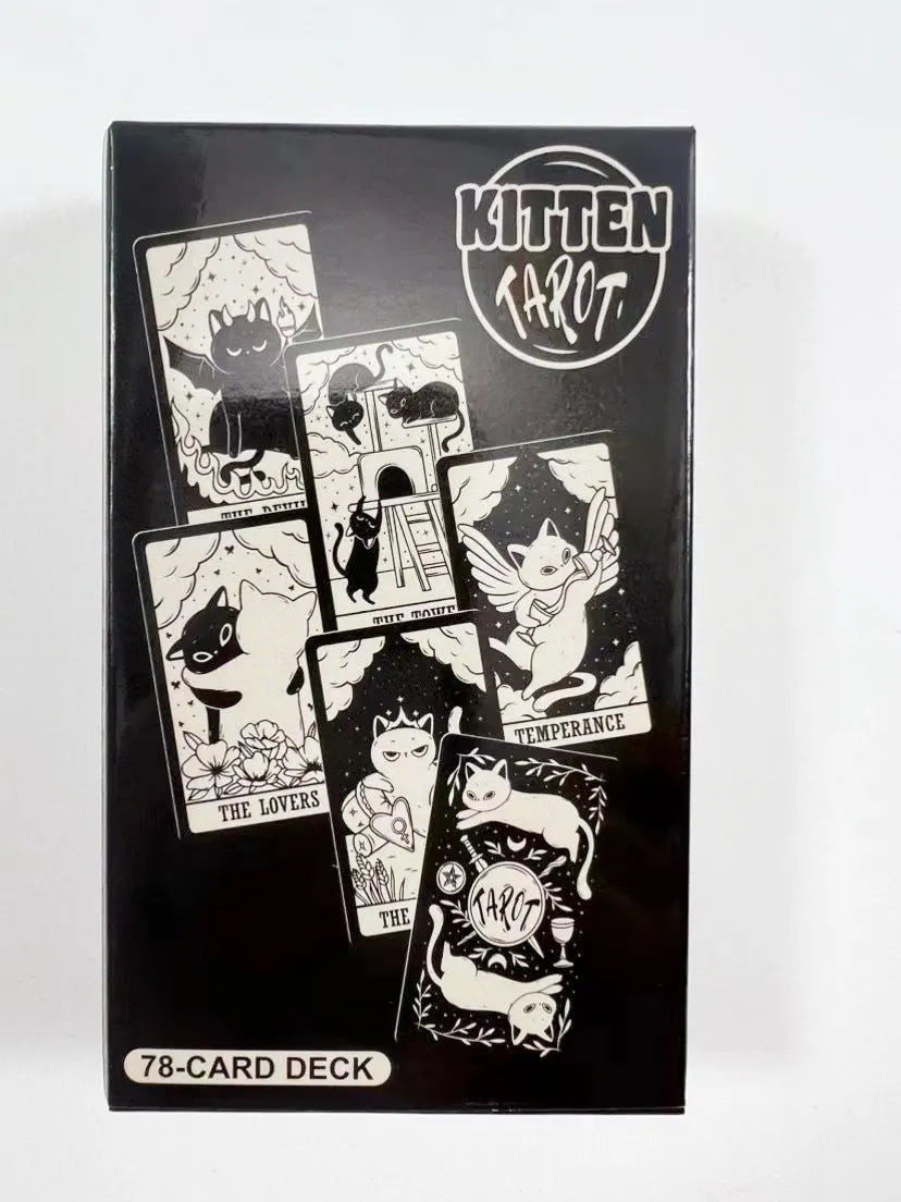 kittened tarot cards A 78 Deck Oracle English Visions Divination Edition Borad Playing Games