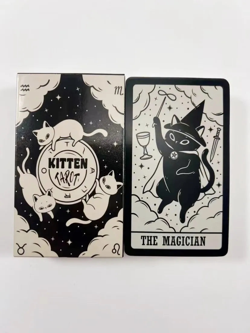 kittened tarot cards A 78 Deck Oracle English Visions Divination Edition Borad Playing Games