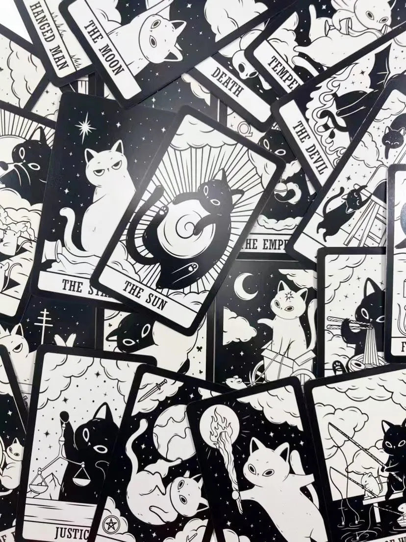kittened tarot cards A 78 Deck Oracle English Visions Divination Edition Borad Playing Games