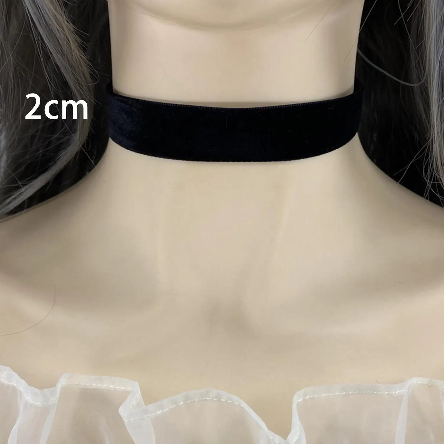 Gothic Black Velvet Choker Necklace – Women’s Tattoo Style Short Neck Collar Jewelry