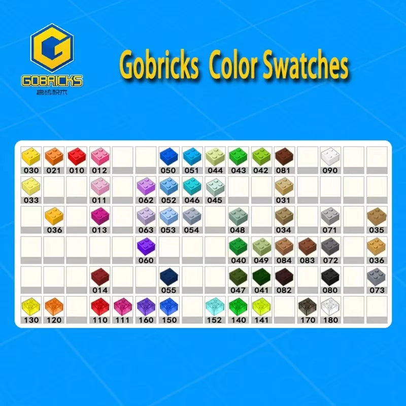 Gobricks 10PCS Bricks Assemble Particle Compatible With 24201 Assembles Building Blocks Educational Construction Children's Toy