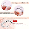 Image showing tips for using sensitive ear earrings with clear click mechanism and care instructions.