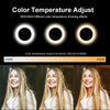 LED Selfie Ring Light Multi-Function Dimmable Ring Light for Cell Phone Holder Camera Live Video Stream Makeup Youtube
