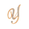 Women Men A-Z Letter Brooch Rhinestones Crystal Silver Color English Alphabet Metal Pins Cute Jewelry Accessories Christmas Gift
