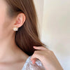 2021 Summer Fairy Non-pierced Ear Clip Double-layer Hollow Shell Flower Clip on Earrings for Women Temperament Elegant Earrings