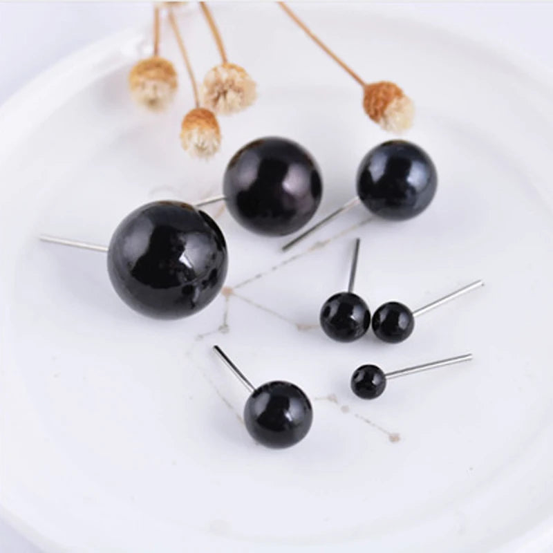 Hot Eye accessories DIY Plush Glass Eyes 4/5/6/8/10/12 mm Needle Felting Bears Black Eyes Dolls Accessories Hot Sale Toy Gift
