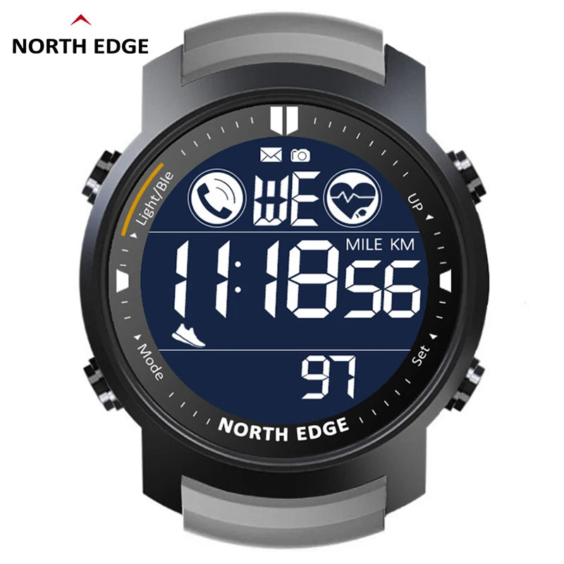 Men's Digital Watch Military Waterproof 50M Running Sports Pedometer
