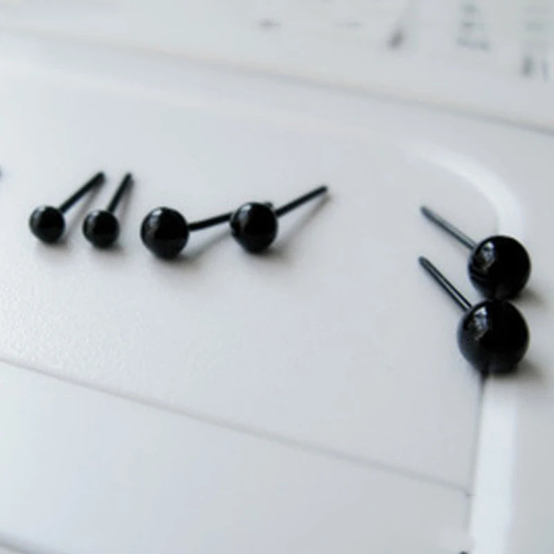 Hot Eye accessories DIY Plush Glass Eyes 4/5/6/8/10/12 mm Needle Felting Bears Black Eyes Dolls Accessories Hot Sale Toy Gift