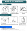1M/2M/3/5M Nano Tape Double Sided Tape Transparent NoTrace Reusable Waterproof Adhesive Tape Cleanable Home gekkotape
