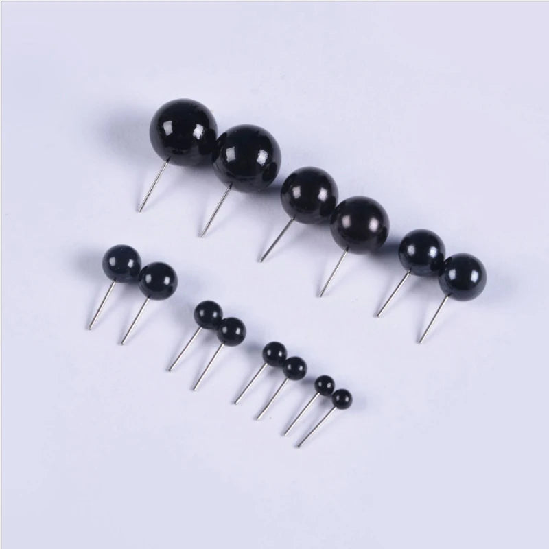 Hot Eye accessories DIY Plush Glass Eyes 4/5/6/8/10/12 mm Needle Felting Bears Black Eyes Dolls Accessories Hot Sale Toy Gift