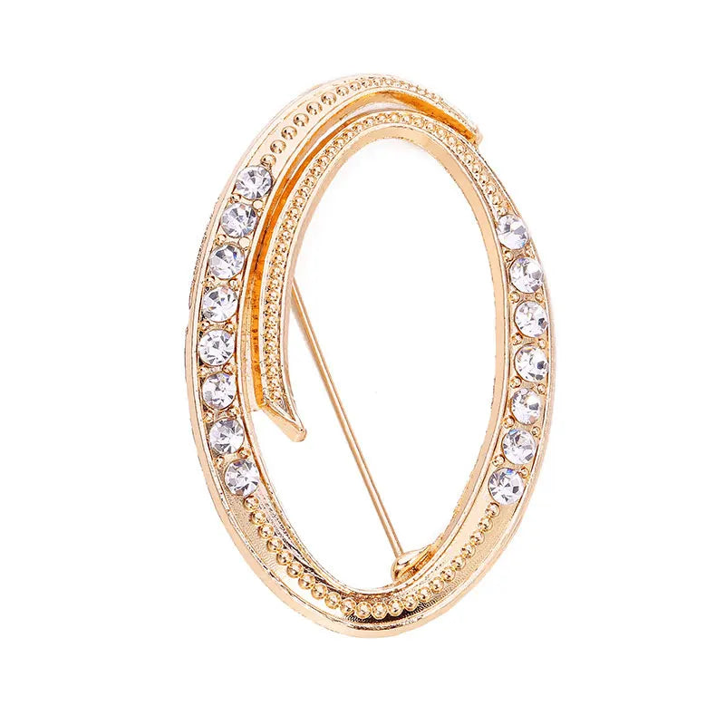 Women Men A-Z Letter Brooch Rhinestones Crystal Silver Color English Alphabet Metal Pins Cute Jewelry Accessories Christmas Gift