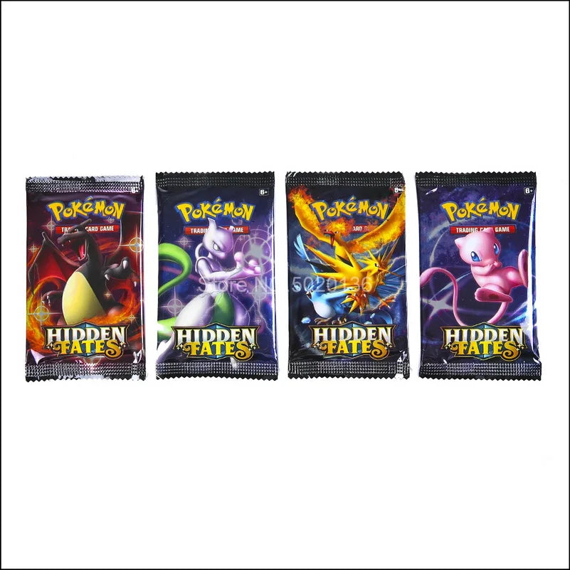 Pokemon Cards GX EX Hidden Fates English Trading Card Shining Game Versions 36 Pack Collection Toys