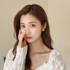 2021 Summer Fairy Non-pierced Ear Clip Double-layer Hollow Shell Flower Clip on Earrings for Women Temperament Elegant Earrings