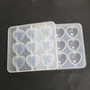 Puffy Heart Silicone Mold (9 Cavity) Kawaii Decoden Cabochon Making Clear Mold UV Resin Epoxy Resin Mould Jewelry Silicone Mold
