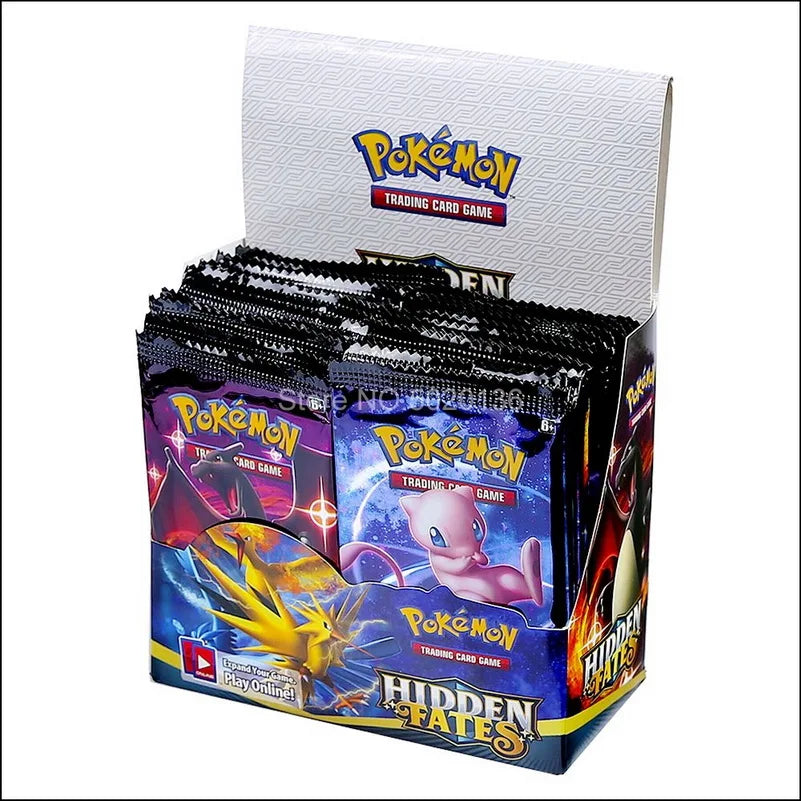 Pokemon Cards GX EX Hidden Fates English Trading Card Shining Game Versions 36 Pack Collection Toys
