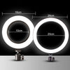 LED Selfie Ring Light Multi-Function Dimmable Ring Light for Cell Phone Holder Camera Live Video Stream Makeup Youtube