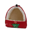 1pc Cute Print Bird Bed Mini Cage Rabbit Squirrel Mat Guinea Pig Nest Hamster House Small Animal Sleeping Bed Pet Hanging Cage