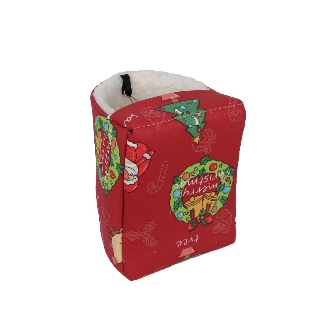 1pc Cute Print Bird Bed Mini Cage Rabbit Squirrel Mat Guinea Pig Nest Hamster House Small Animal Sleeping Bed Pet Hanging Cage