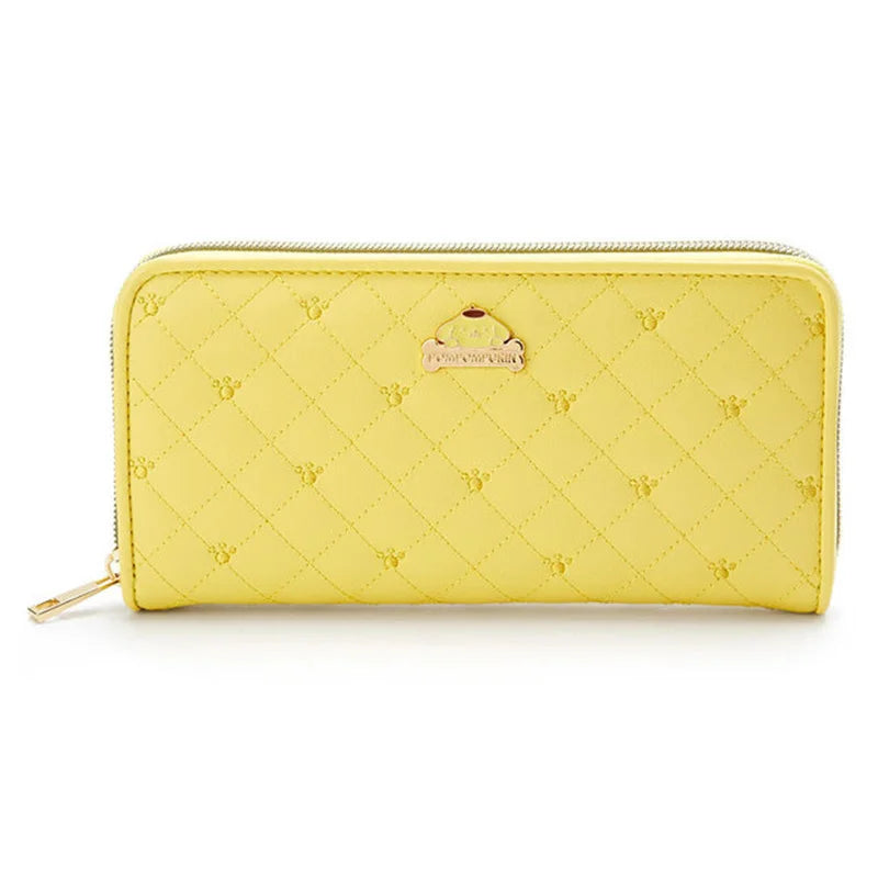 MINISO Kawaii Hello Kitty Wallet Keychains Sanrio Pochacco My Melody ACGN Cards Bag Kuromi Coin Anime Bag