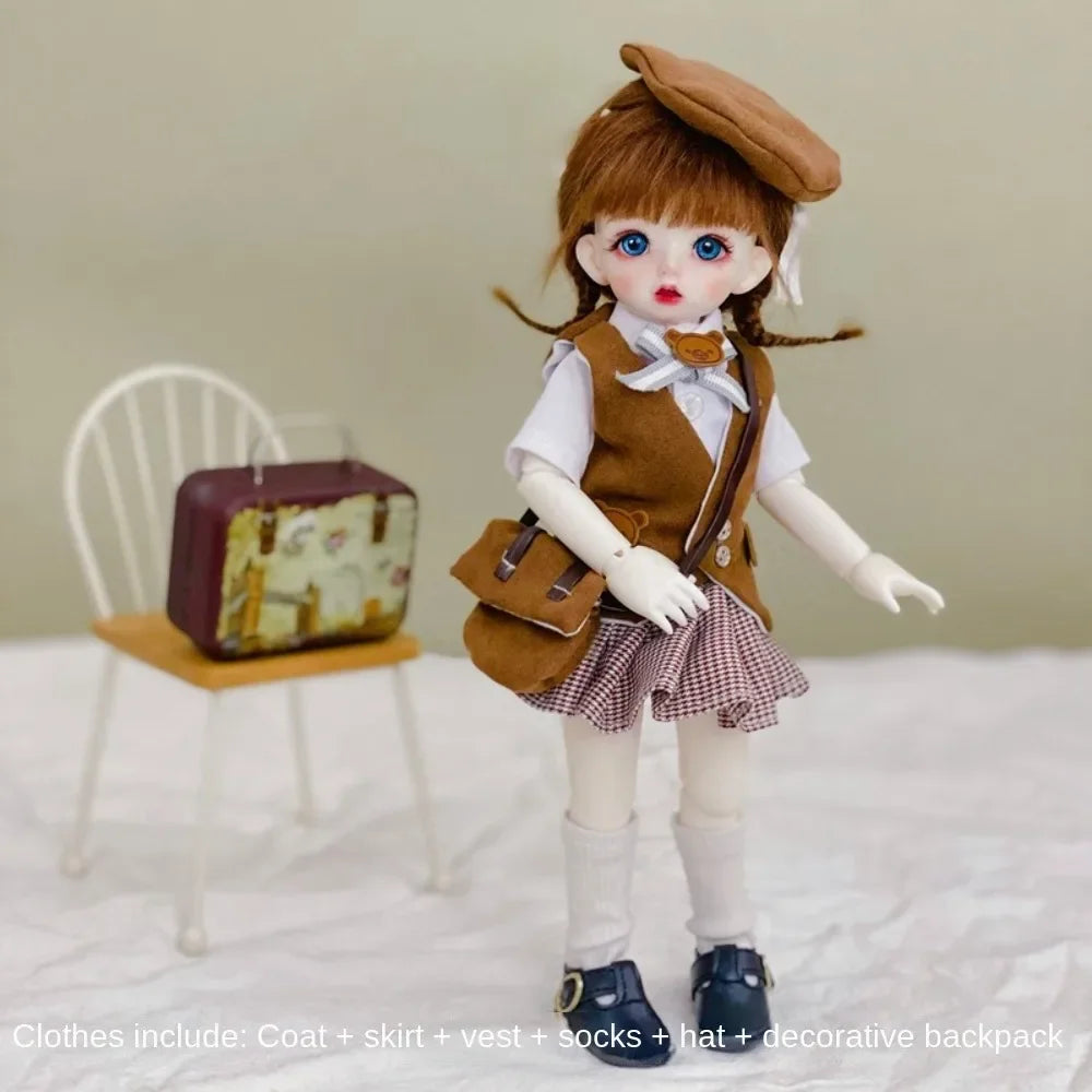 New Elegant 30cm Doll Clothes Pretty Casual Doll Dress Cute 1/6 BJD Doll Outfit Set