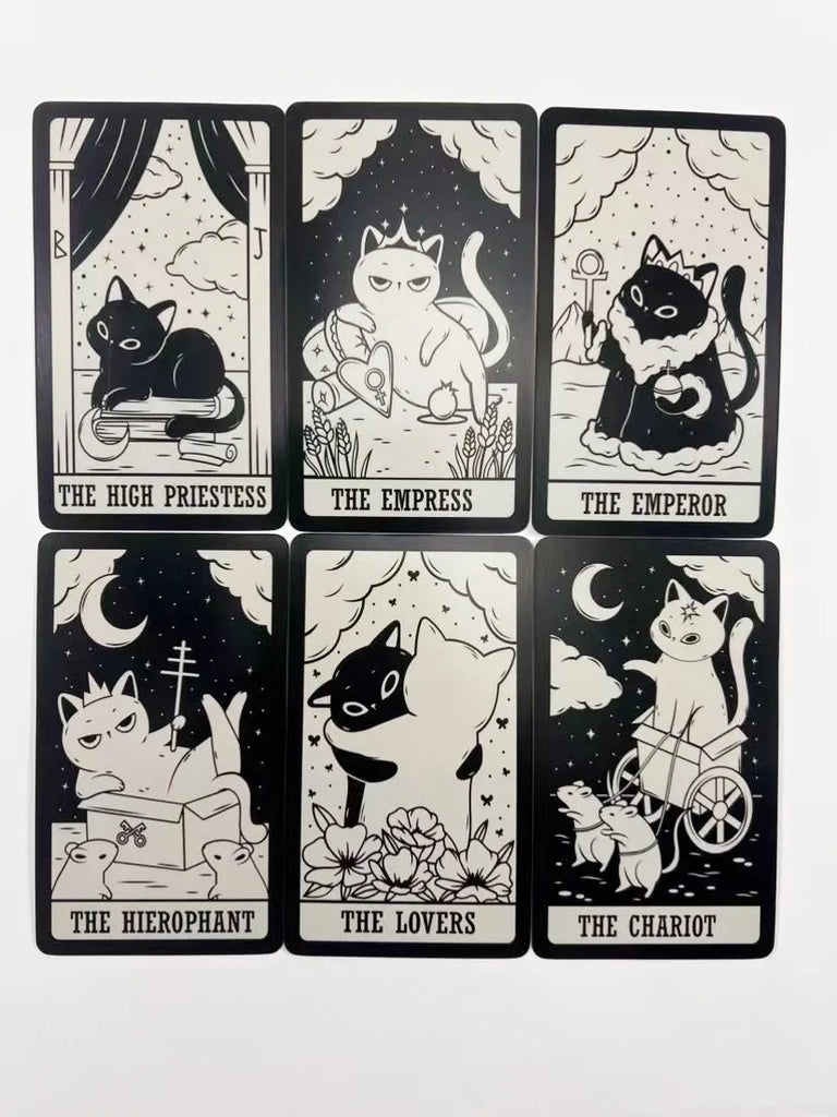 kittened tarot cards A 78 Deck Oracle English Visions Divination Edition Borad Playing Games