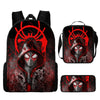 3pcs/set Spider Man Students Backpack Pencil Case Messenger Bag Wear-resistant Lightening Breathable Waterproof Schoolbag