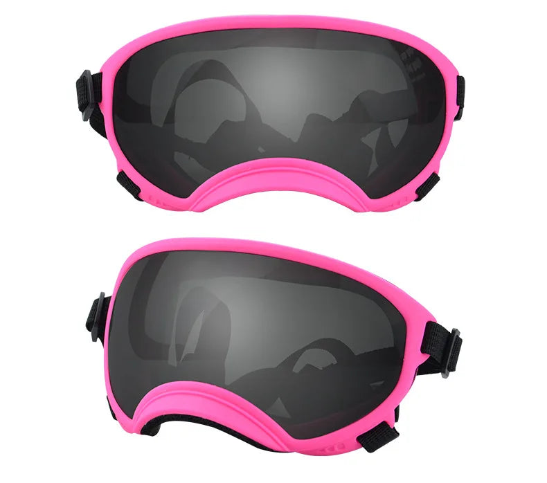 ATUBAN Dog Goggles Anti UV Strong Impact Resistance Adjustable Elastic Puppy Large Breed Dog Goggles Breathable Pet Sunglasses