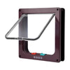 Cat Flap Door with 4 Way Security Lock ABS Plastic Gate Puppy Kitten Safety In/out Dog Cat Flap Door Kit Small Pet Supplies