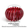 Boho Red Acrylic Resin Chunky Bangle Ring Set for Women on Hand Goth Geometric Charm Wide Hip Hop Metal Cuff Bangles Men Jewelry