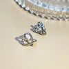 Korean Irregular Heart Ear Clip for Women Girls Painless Silicone Non-Piercing Ear Clip Ear Cuff Wedding Party Jewelry Gifts