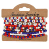 USA Independence Day Bracelet American Flag Theme Jewelry for Men Women Celebratory Wristband Fashion Accessory