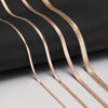 Stainless Steel Necklaces Herringbone Blade Snake Chain Light Luxury Unisex Clavicle Choker Men Necklace For Women Jewelry Gifts