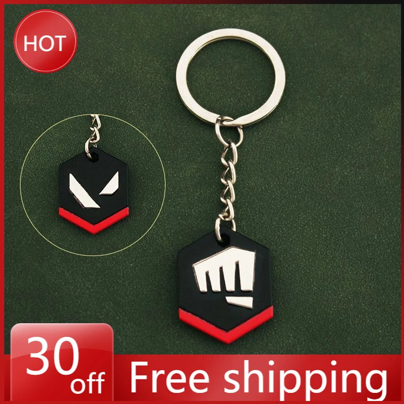 Valorant Game Merch VANDAL 3cm Mini Metal Keychain Ornament Collection Pendent Ornament Decorative Gift for Childrens Toys