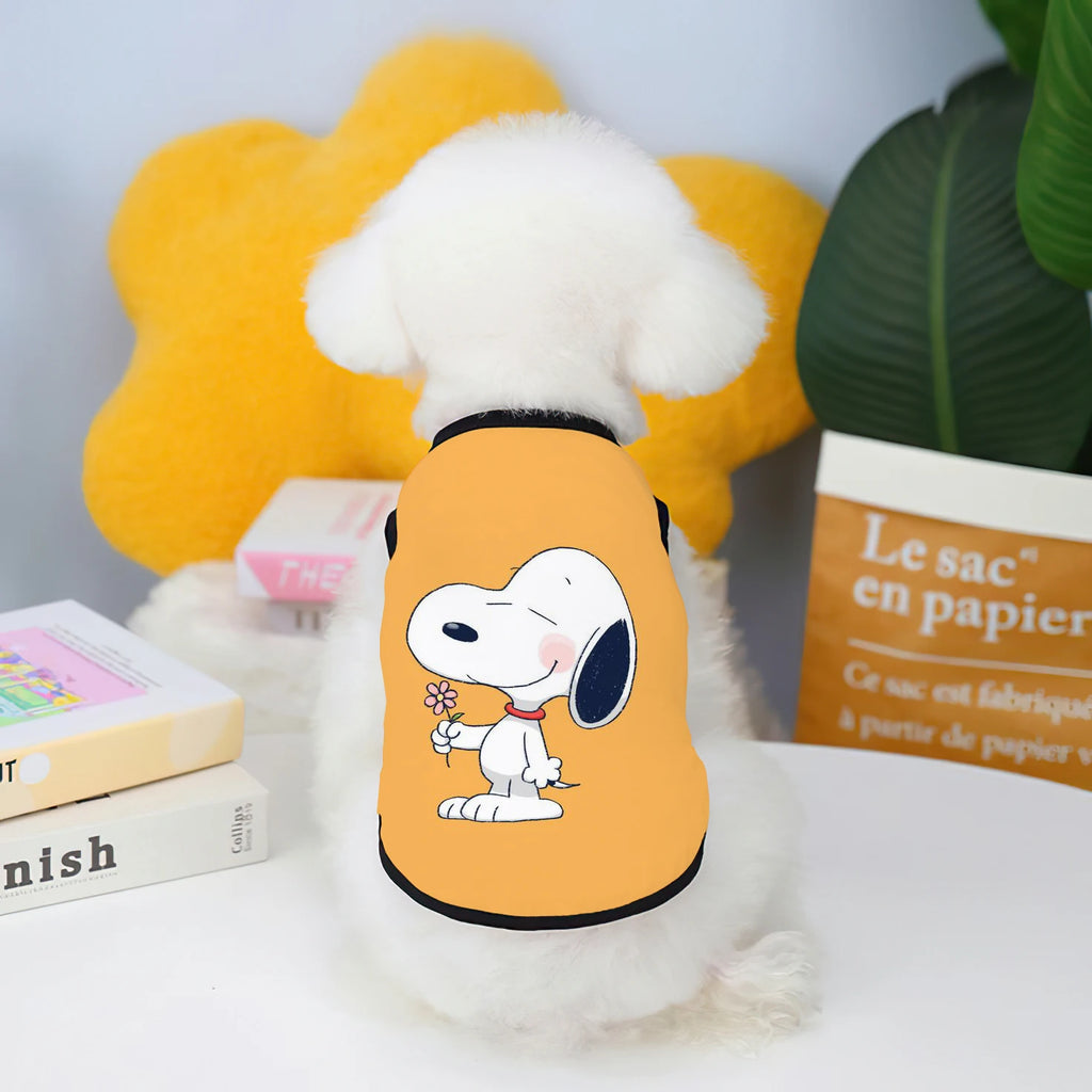 Big Dog Disney Snoopy Pet Vest Puppy Clothes 2024 Chihuahua Dog Summer Products Home Garden