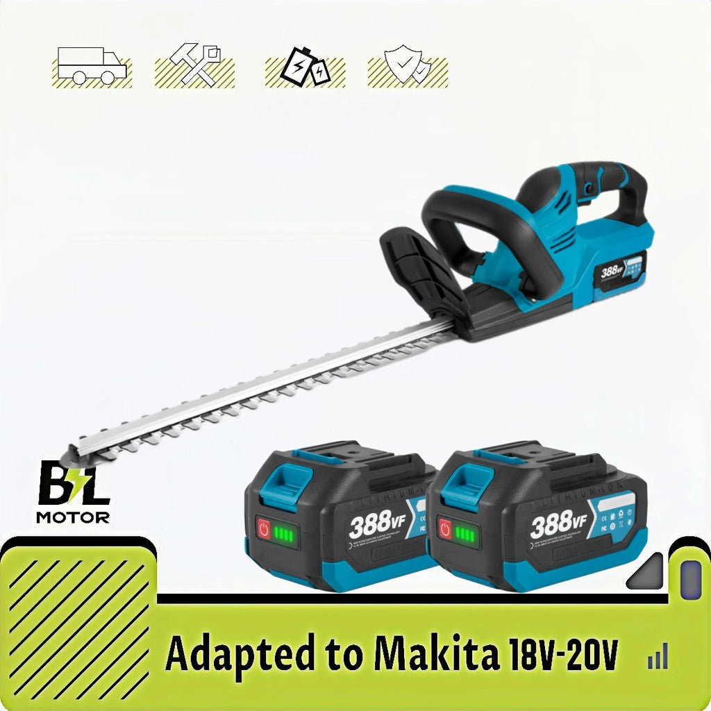 Brushed 2000W Electric Hedge Trimmer 15000RPM Lawn Mower Garden Landscaping Hedge Pruner Trimmer Tool For Makita 18V Battery Pin