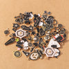 10pcs/Lot Random Mix Animal Charms Enamel Heart Flower Pendants for Jewelry Making DIY Earrings Necklace Craft Supplies