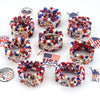 USA Independence Day Bracelet American Flag Theme Jewelry for Men Women Celebratory Wristband Fashion Accessory