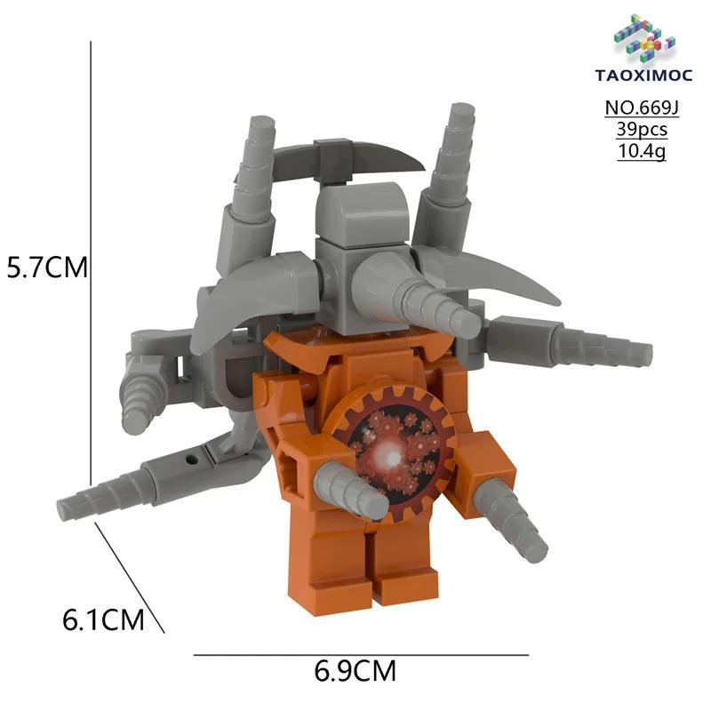 2024 New Skibidi Toilet Men vs. Monitor Building Blocks Super Titan TV Man Sound Man Children's Toy Birthday Building Block Gift