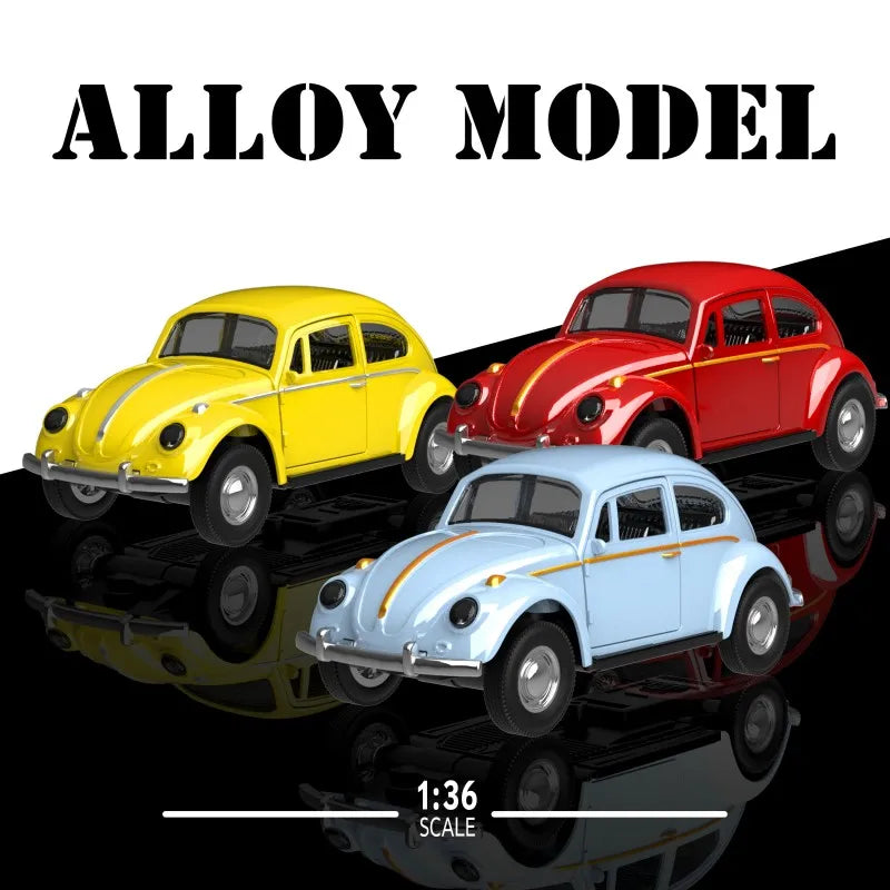 1/36 Scale Diecast Metal Pull Back Action Drives Car Forward Car Model Toy for Gift/Kids