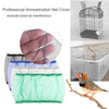 Mesh Bird Cage Cover Shell Dustproof Birdcage Parrot Cage Net Nylon Airy Fabric Mesh Bird Cage Net Cover Seed Catcher Guard