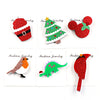 35mm Cute Pear Brooch (Safty Pin) Laser cut Acrylic Jewelry For Baby Girl Gift