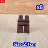 8pcs/lot MOC Bricks Blank Pants legs Body Wear Figure Accessory Assembled Building Blocks Toy Kids Plastic Dolls