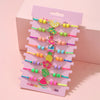 8Pack Summer Beach Fruit Bracelet Adjustable Cord Rope Best Friend BFF Bracelets for Women Girl Jewelry Friendship Gifts