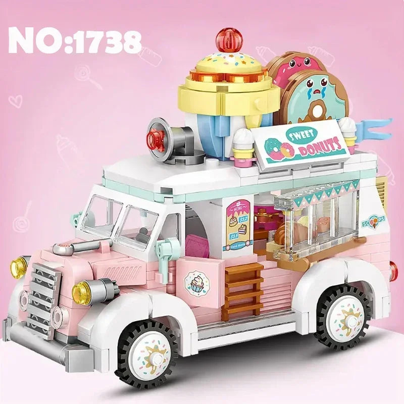 TOYLINX Street & City View Model Building Block Toys - Children's Construction Toys, Mini Creative Home Decorations