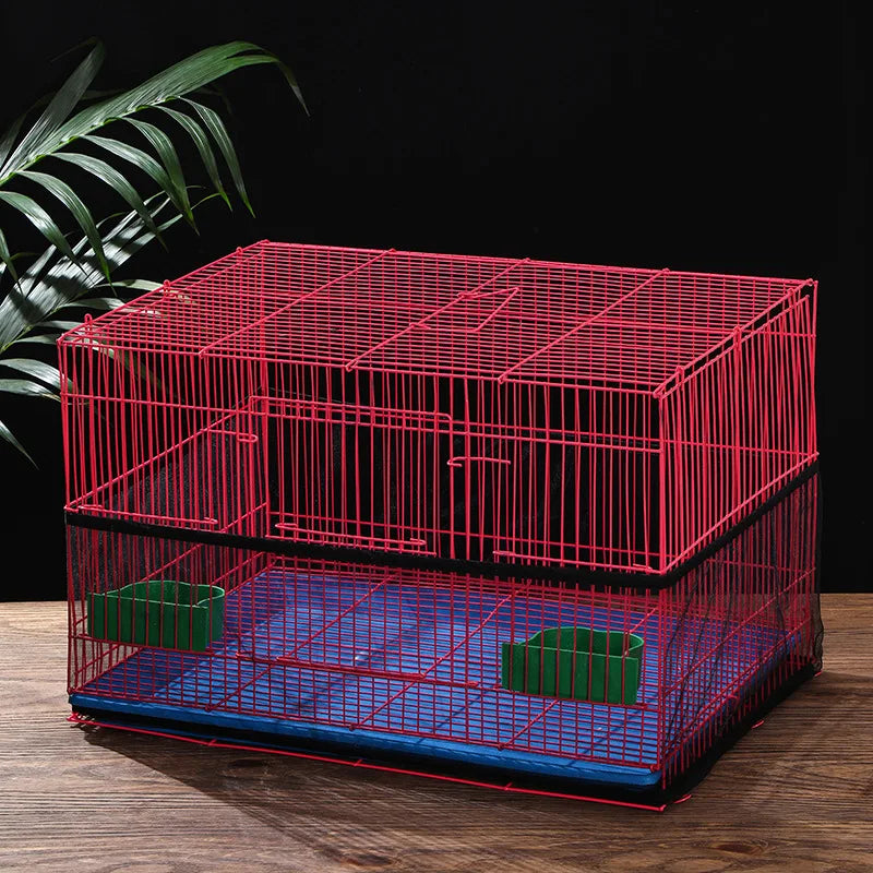 Mesh Bird Cage Cover Shell Skirt Net Easy Cleaning Catcher Guard Bird Cage Stretchy Mesh Parrot Bird Cage Net Jaula Para Pajaros